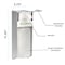Alpine Industries Elbow Press Liquid/Gel Hand Sanitizer/Soap Dispenser, 1000mL, PK2 4322 - alternate 4